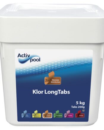 Activpool Klor Longtabs 200g 5kg Langsomklor