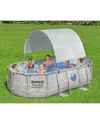 Bestway Baldakin Til Fritstående Pool Hvid