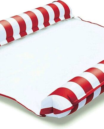 Oppustelig Pool Hængekøje Rød Hvid Mikamax