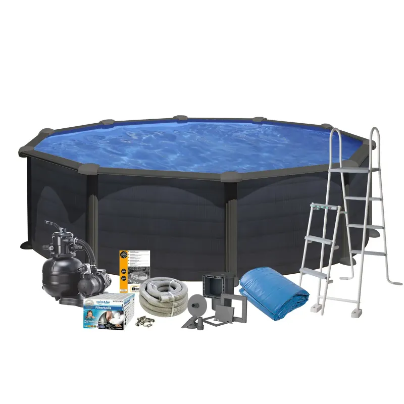 Swim Fun Pool Basic 120 ø460 Sort Graphite 2717