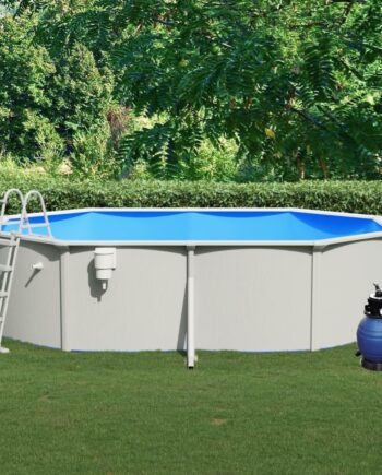 Swimmingpool Med Sandfilterpumpe Stige 490x360x120