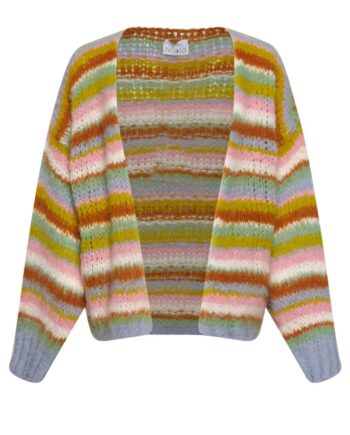Noella Cardigan Rima Pool Light Blue Yellow Rose