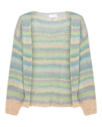 Noella Cardigan Pool Blue Green Mix
