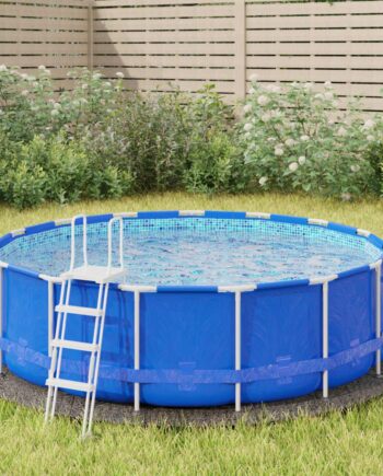 Poolunderlag ø306 Polyester Geotekstil Lysegrå