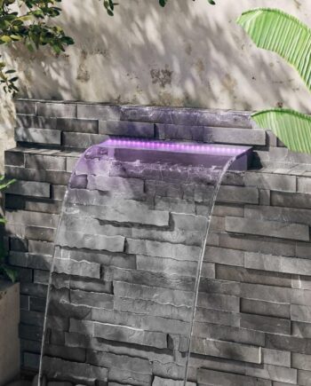 Vandfald Til Havedam Pool Akryl Med Rgb Led Fjernbetjening