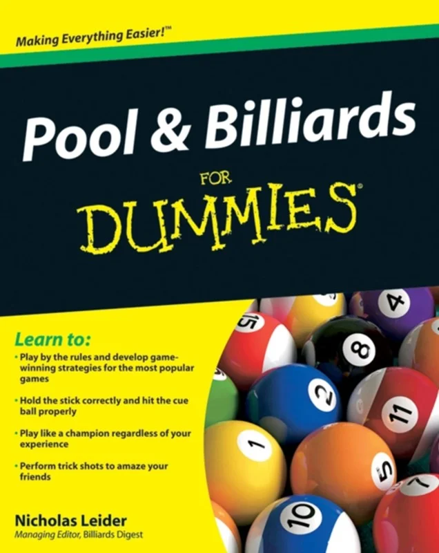 Pool And Billiards For Dummies 2010 Nicholas Leider Leider