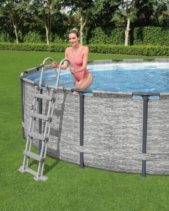 Bestway Flowclear Poolstige Trin 122 Grå