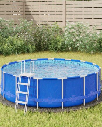 Poolunderlag ø244 Polyester Geotekstil Lysegrå