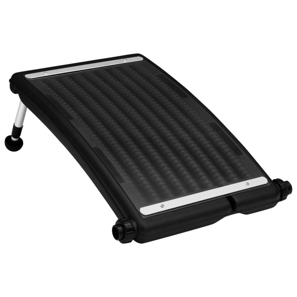 Solvarmer Til Pool Buet Panel Sort