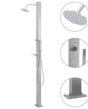 Udendørsbruser Design Rustfrit Stål Dobbeltdyser