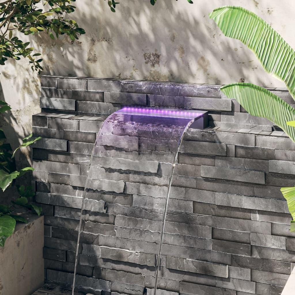 Vandfald Med Rgb Led Lys Akryl Til Havedam Pool