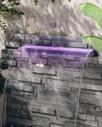 Vandfald Til Havedam Pool Med Rgb Led Akryl