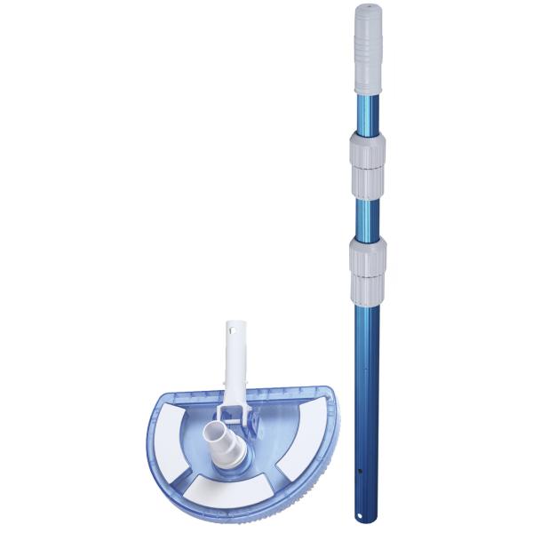 Coolsplash Lux Teleskopstang Med Støvsugehoved Halvmåne 120cm