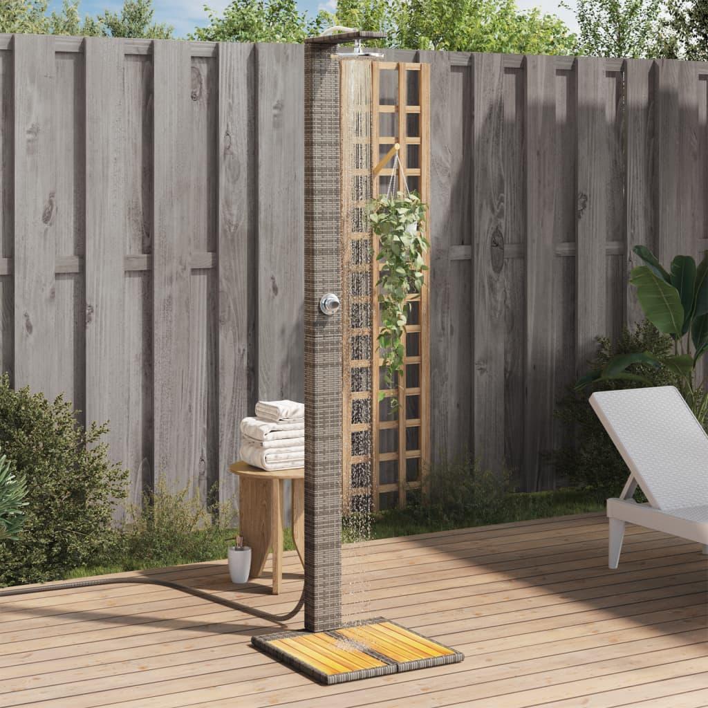Havebruser Polyrattan Akacietræ 224 Grå
