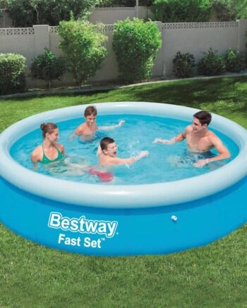 Bestway Fast Set Oppustelig Swimmingpool Rund 366 57273