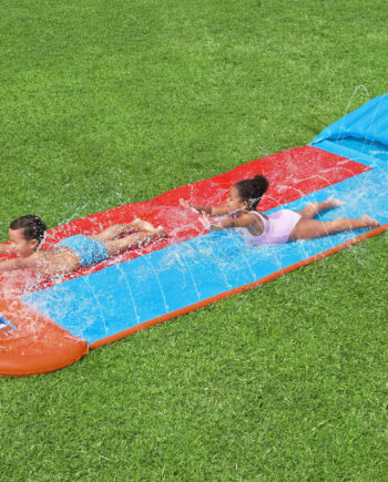 Bestway H2ogo Vandrutsjebane Tsunami Splash Ramp Dobbelt Glidebane