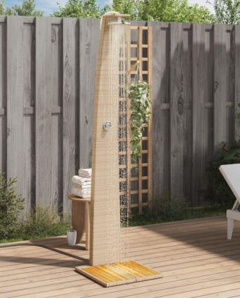 Havebruser Polyrattan Akacietræ Beige