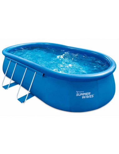 Quick Oppustelig Pool Filterpumpe Stige H107 B549 D305 Blå