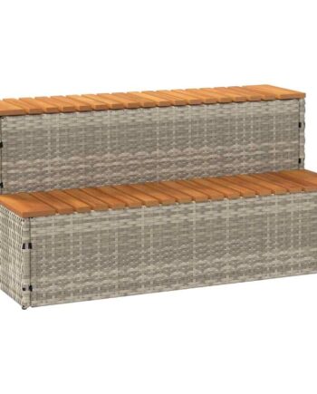 Spatrin 100 Polyrattan Akacietræ Lysegrå
