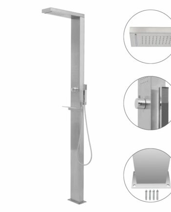 Udendørsbruser Firkantet Design Rustfrit Stål